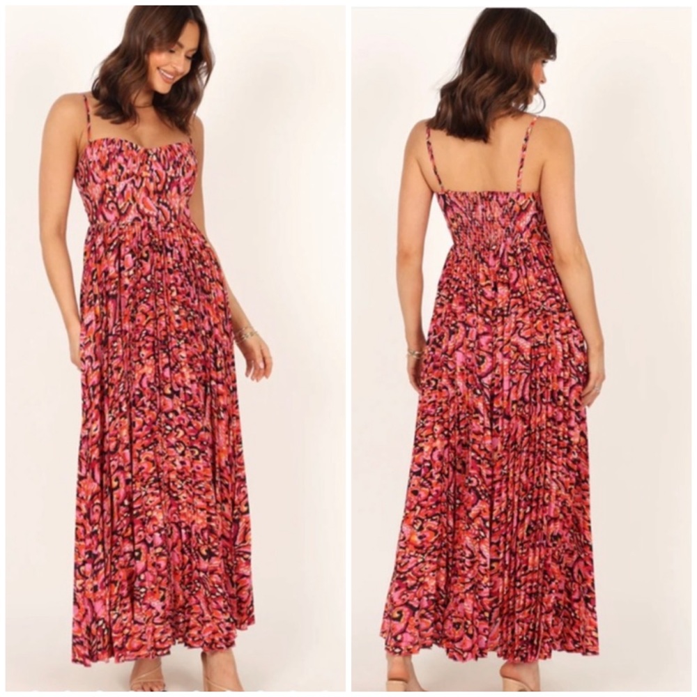 Petal + Pup Achanti pleated maxi dress